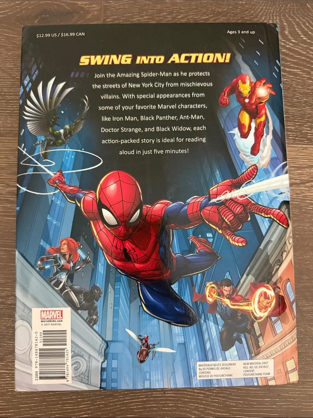 Spider-Man 5 Minute Book Hardcover Stories